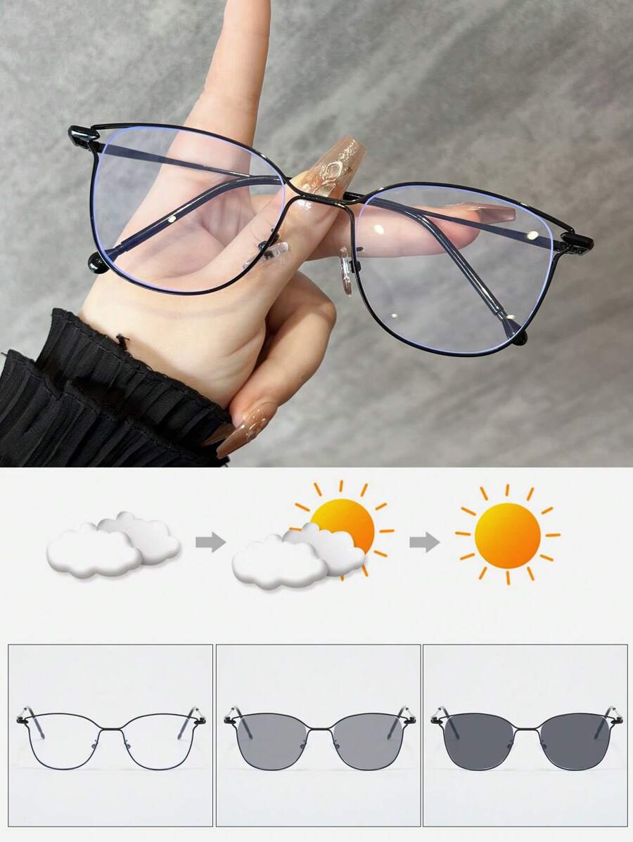 1pc Metal Cat-Eye Hollow Frame - Sunglasses Cat Eye recension och pris