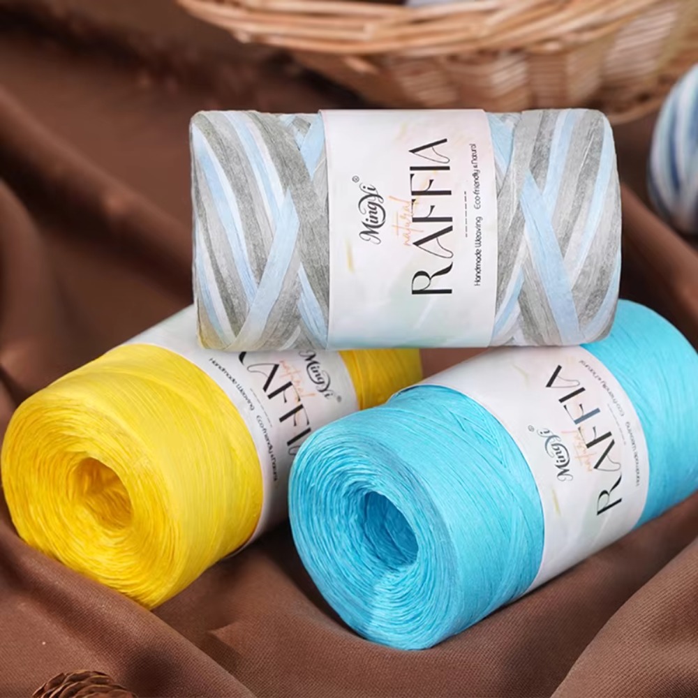 DIY Multi-Colored Raffia Yarn  - Crochet Bag Raffia recension och pris