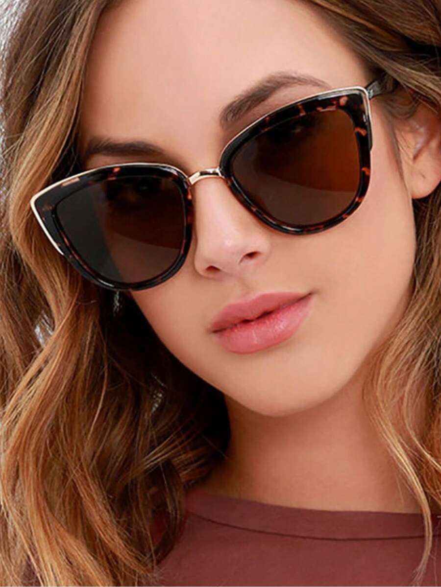 1/2/3/4pcs Oversized Cat Eye M - Sunglasses Cat Eye recension och pris
