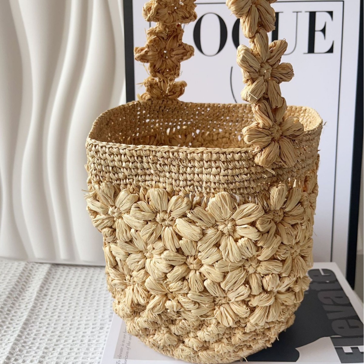 Women Summer Raffia Woven Buck - Crochet Bag Raffia recension och pris